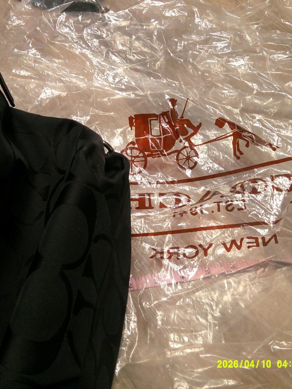 Coach Signature Womens Large Black Canvas Logo Adjustable Strap Shoulder Bag